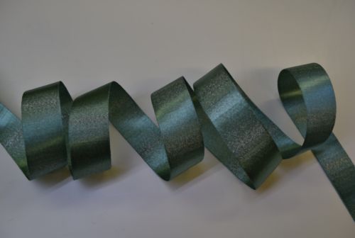 Bild von Band 25m/ 15mm, Lurex in Satin, d'grün
