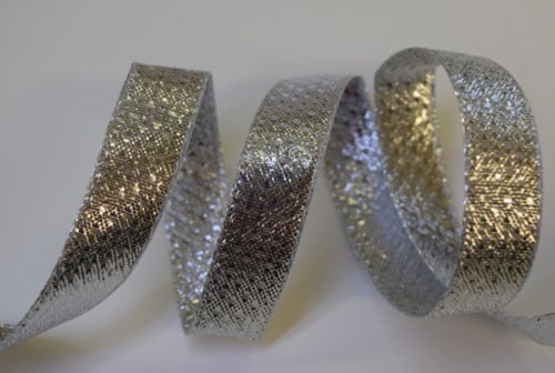 Bild von Band 25m/ 15mm, Lurex, silber