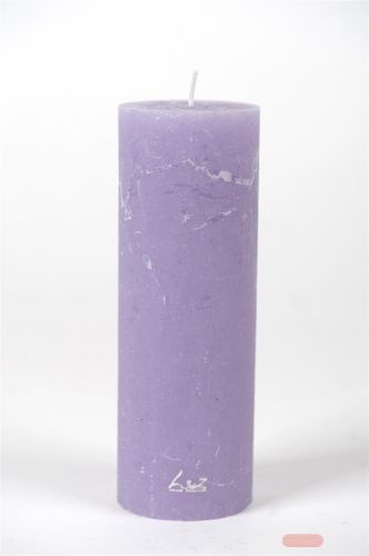 Bild von Rustic Zylinderkerze, 15cm x Ø50mm, wisteria