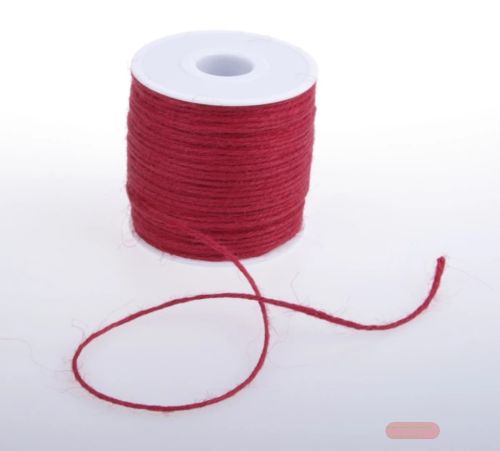 Bild von Band 100m/ 2mm, Jute-Schnur, rot