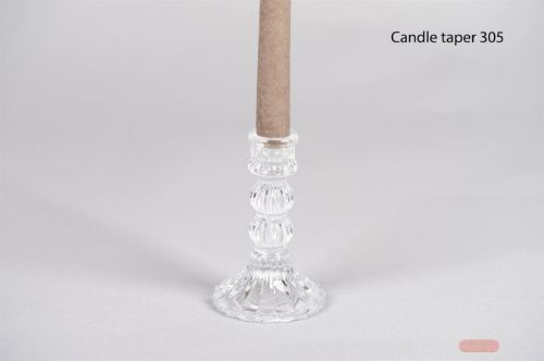 Bild von Kerzenständer, Crinoline Ø8x H12.8cm, glas