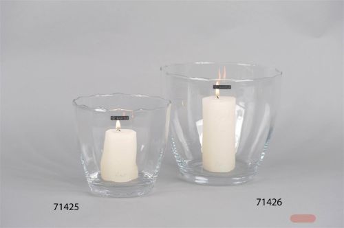 Bild von Glasvase, Facetta konisch Ø25x H23cm, klar