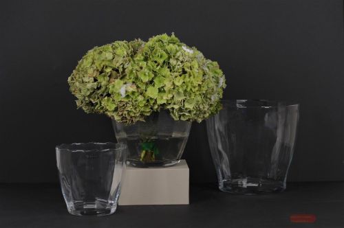 Bild von Glasvase, Facetta konisch Ø19x H18cm, klar