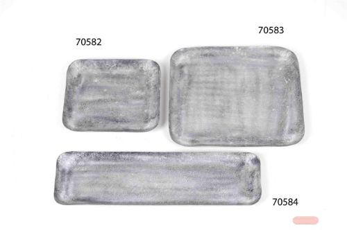 Bild von Aluschale, Brindle L19x 19x H2cm, schwarz