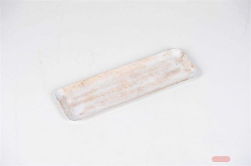 Bild von Aluschale, Roughcast L38x 12x H2cm, weiss