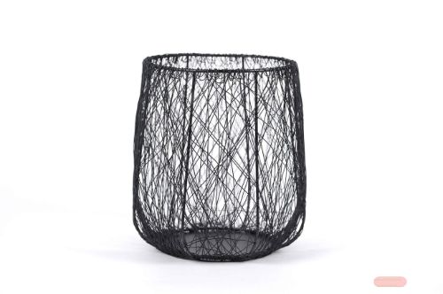 Bild von Laterne, Wireweb Ø31x H32cm, black