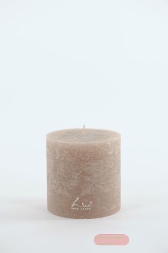 Bild von Rustic Zylinderkerze,   9cm x Ø90mm, portobello