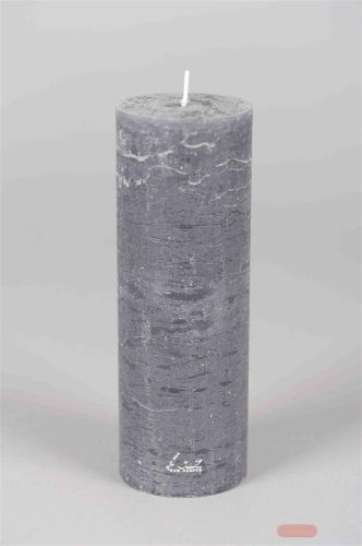 Bild von Rustic Zylinderkerze, 15cm x Ø50mm, basalt