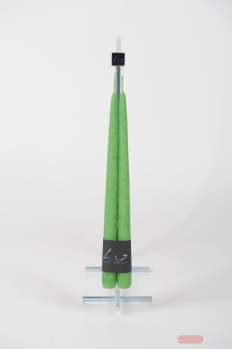 Bild von Rustic Tauchkerze, 30cm x 22mm - Paar, kleeblatt