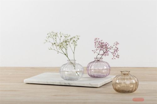 Bild von Glasvase,  Potiron Ø10.7x H8cm, klar