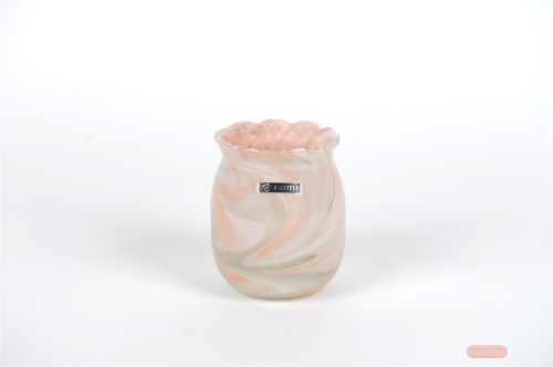 Bild von Glasvase, Cloud Ø12x H14cm, coral