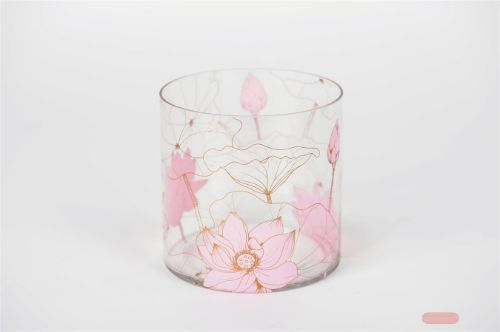 Bild von Windlicht, Lotus Ø15x H15cm, pink