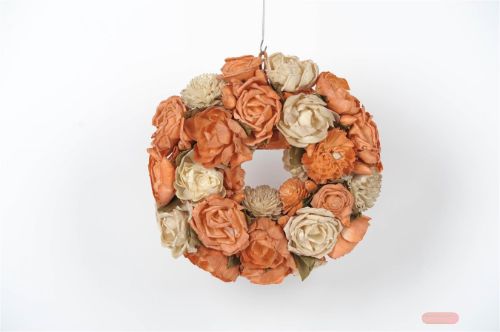 Bild von Zier-Kranz, Sola Ø28cm, orange/brown