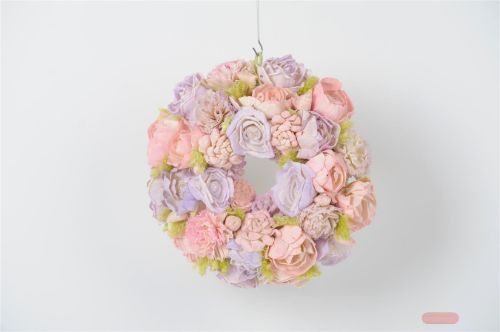 Bild von Zier-Kranz, Sola Ø28cm, pink/lavender