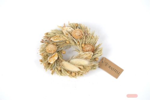 Bild von Zier-Kranz, Frost Ø12cm, natural green