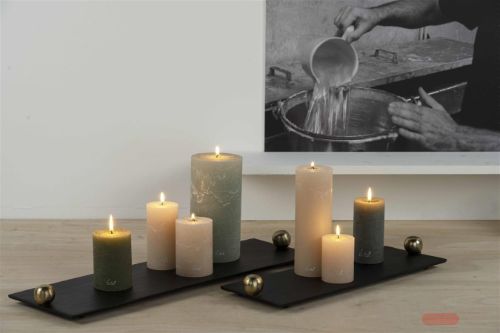 Bild von Untersetzer, Alu mit Goldriff - L46x B15m, black