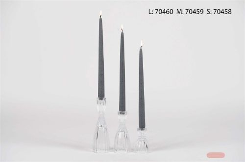 Bild von Kerzenständer, Dame Ø6.5x H20cm, glas