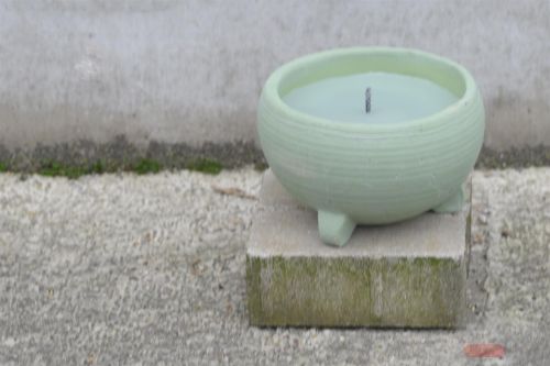 Bild von Outdoor Kerzen Topf, Joufflu Ø21.5x H13.5cm, grün