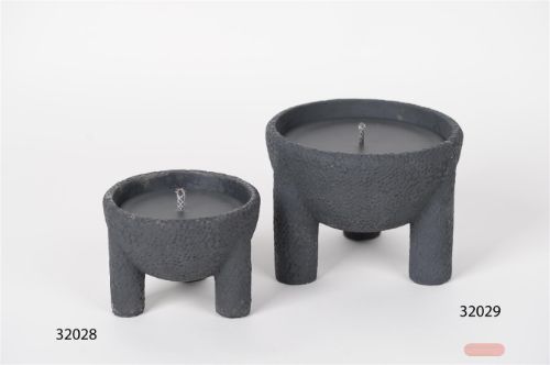 Bild von Outdoor Kerzen Topf, Tub Ø15x H11cm, black