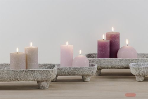 Bild von Schale, Cement L25.5x 14.5x H7.5cm, rohweiss