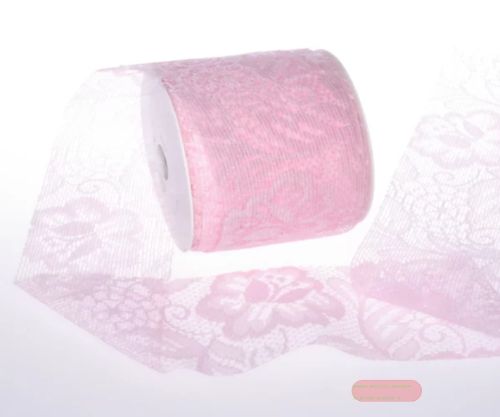 Bild von Tischläufer 25m/   70mm, Lace Roses, zartrosa