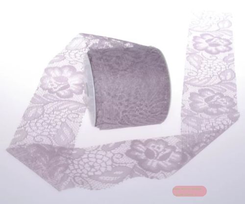 Bild von Tischläufer 25m/  70mm, Lace Roses, pastellviolett