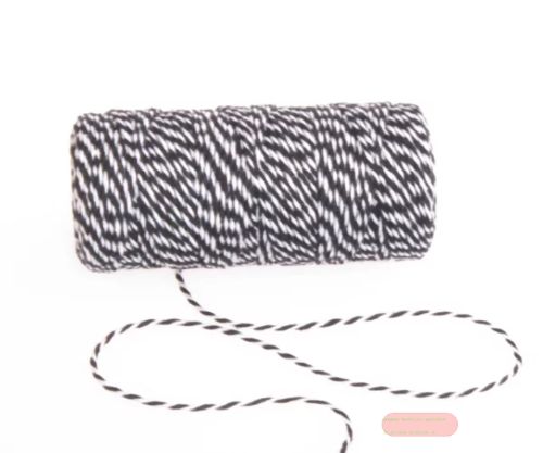 Bild von Kordel 100m/ 1.5mm, "Bäcker" aus Baumwolle, black