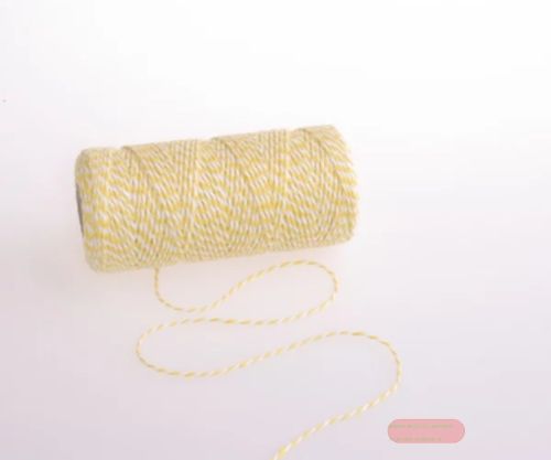 Bild von Kordel 100m/ 1.5mm, "Bäcker" aus Baumwolle, gelb