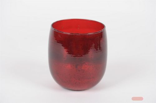 Bild von Windlicht, Old Ø15x H15cm, rot