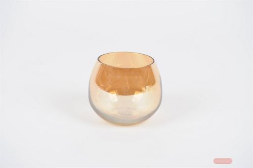 Bild von Windlicht, Votiv Ø9x H10cm, gold-glanz