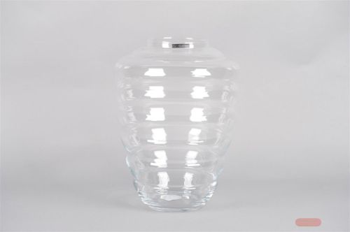 Bild von Glasvase, Ribbad Ø12.5x H35.5cm, klar