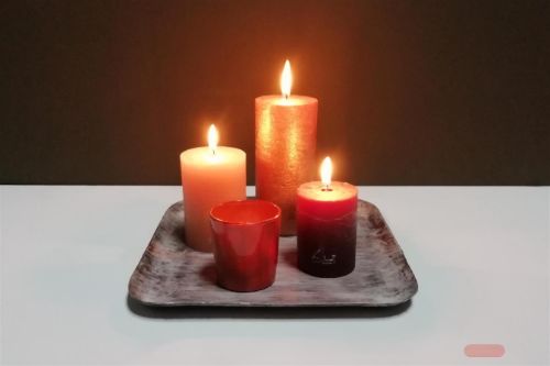 Bild von Aluschale, Brindle L19x 19x H2cm, brown