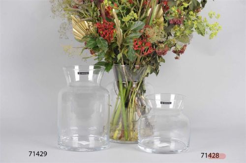 Bild von Glasvase, Svasato Ø17x H17cm, klar