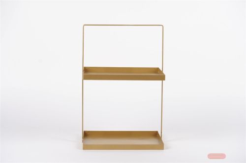 Bild von Deko Regal, metal L30x 25x H45cm, gold