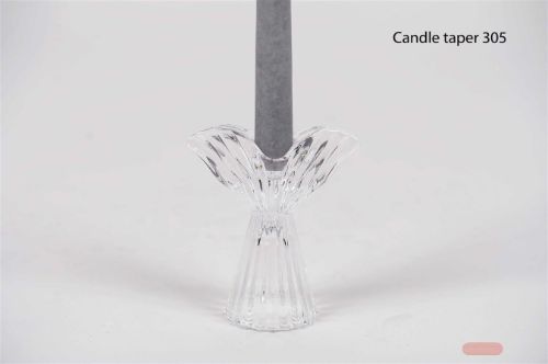 Bild von Kerzenständer, Fishtail L10.5x 5.8x H12.5cm, klar