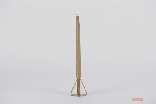 Bild von Kerzenständer, L8x 8x H10.5cm, brass antik