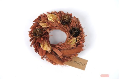 Bild von Zier-Kranz, Festive Exotics, Ø12cm, red/gold