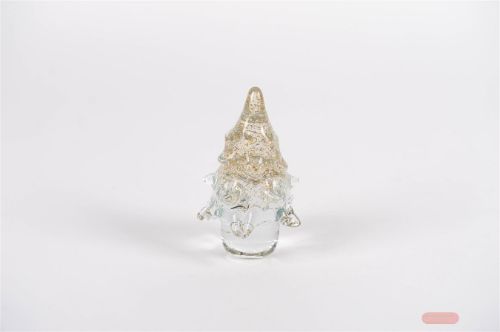 Bild von Tannenbaum, Glas - Ø9.5 x H15.5cm, glittergold