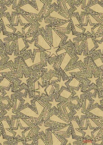 Bild von Bogen 70x 100cm, Stars, natur-schwarz