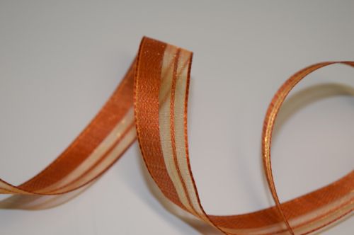 Bild von Band 20m/ 25mm, Streifen assy, mandarin-orange