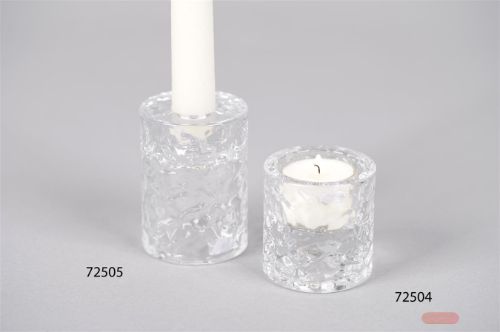 Bild von Kerzenständer, Bumpy Ø6x H6cm, glas