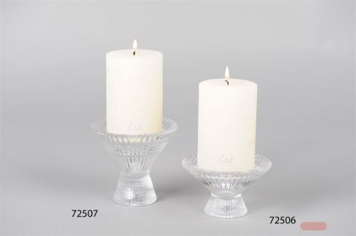 Bild von Kerzenständer, Ruffles crater Ø10.8x H10cm, glas