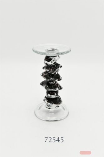 Bild von Kerzenständer, Glassrock Ø11.5x H23cm, black