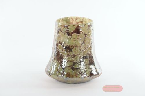 Bild von Glasvase, mundgeblasen Ø23x H23cm, oily olive*