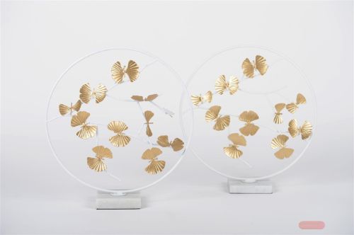 Bild von Bild, Rondiranta L33x 10x H37cm, white/gold