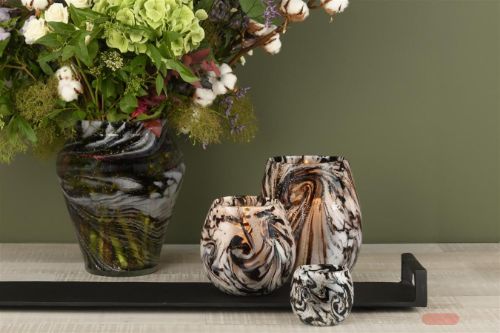 Bild von Glasvase, Cosmi Ø23x H27cm, night