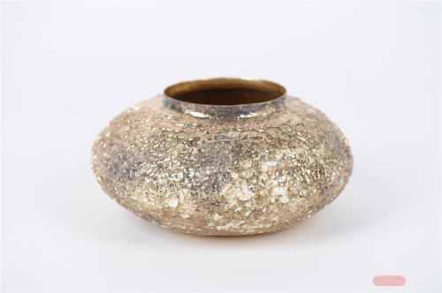 Bild von Pflanzer, metall corrod Ø28xH13cm, silver mosaic