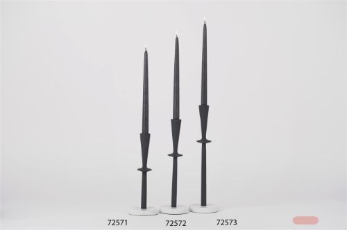 Bild von Kerzenständer, Marmorfuss Ø10x H28cm, black