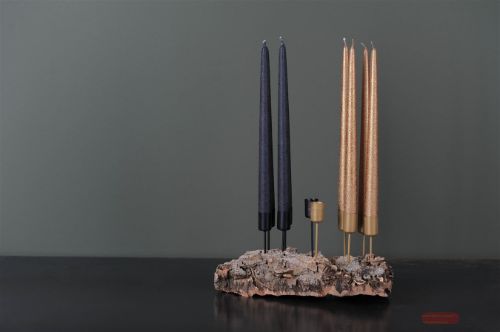 Bild von Spitzkerzenhalter, Ø2.4x H11.8cm, black