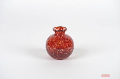 Bild von Glasvase, Romantic Ø11.5x H11.5cm, rot